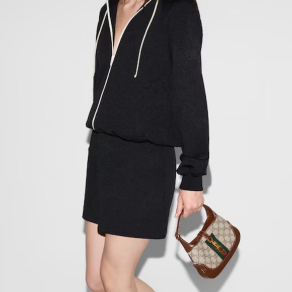 XXL Black Gucci GG all over print A-line skirt - Picture 7 of 10